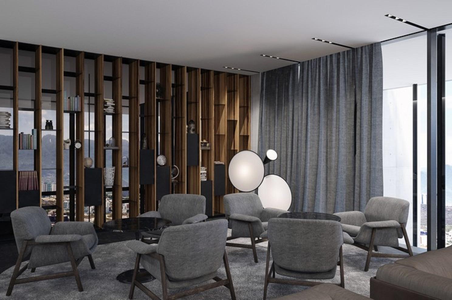 Fiesta Americana Monterrey Pabellon M. Buitenkant foto Interior of the lounge